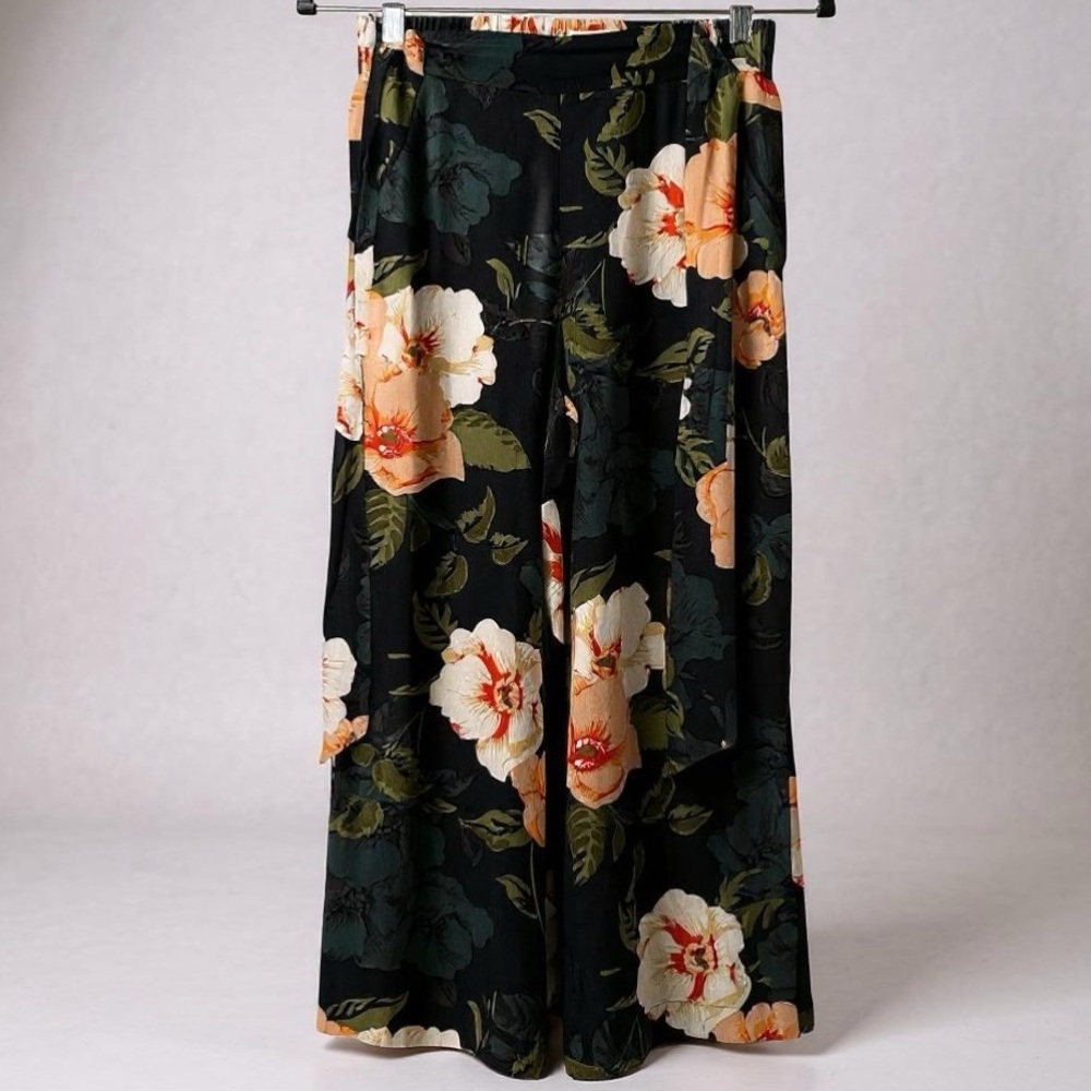 Wilfred Black and Green Wide-Leg pants‎